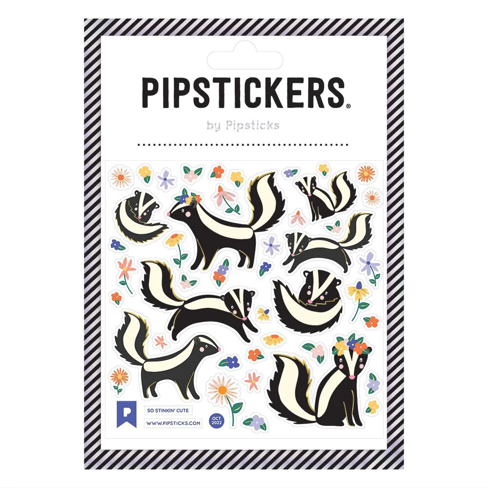 Pipsticks, Stickers, Art & School, Approximately 4"x4", So Stinkin' Cute, 685981